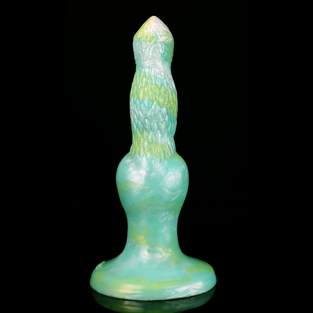 Dog Knot Dildo Green Fantasy 8 Inch