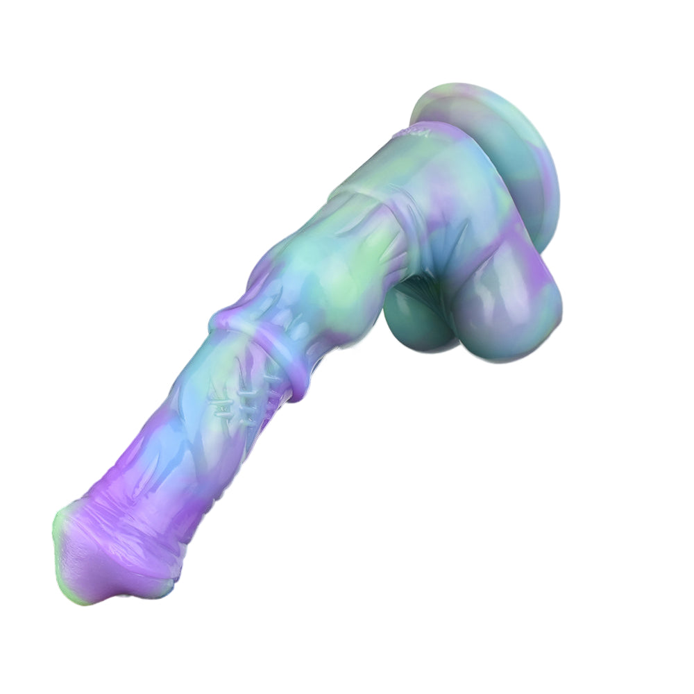 9 Inch Silicone Glow In The Dark Horse Dildo