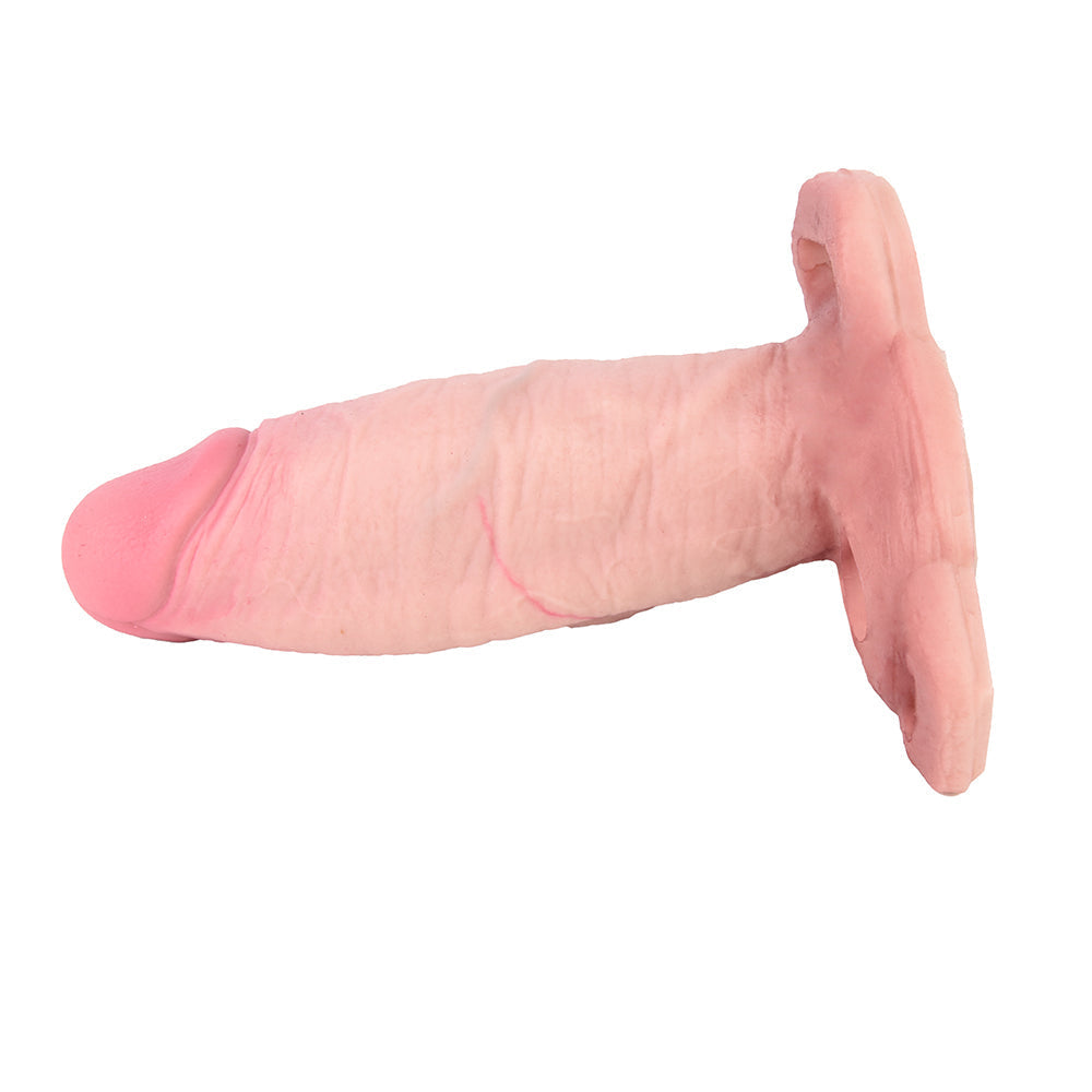 Realistic Fat Silicone 6 Inch Hollow Strap On