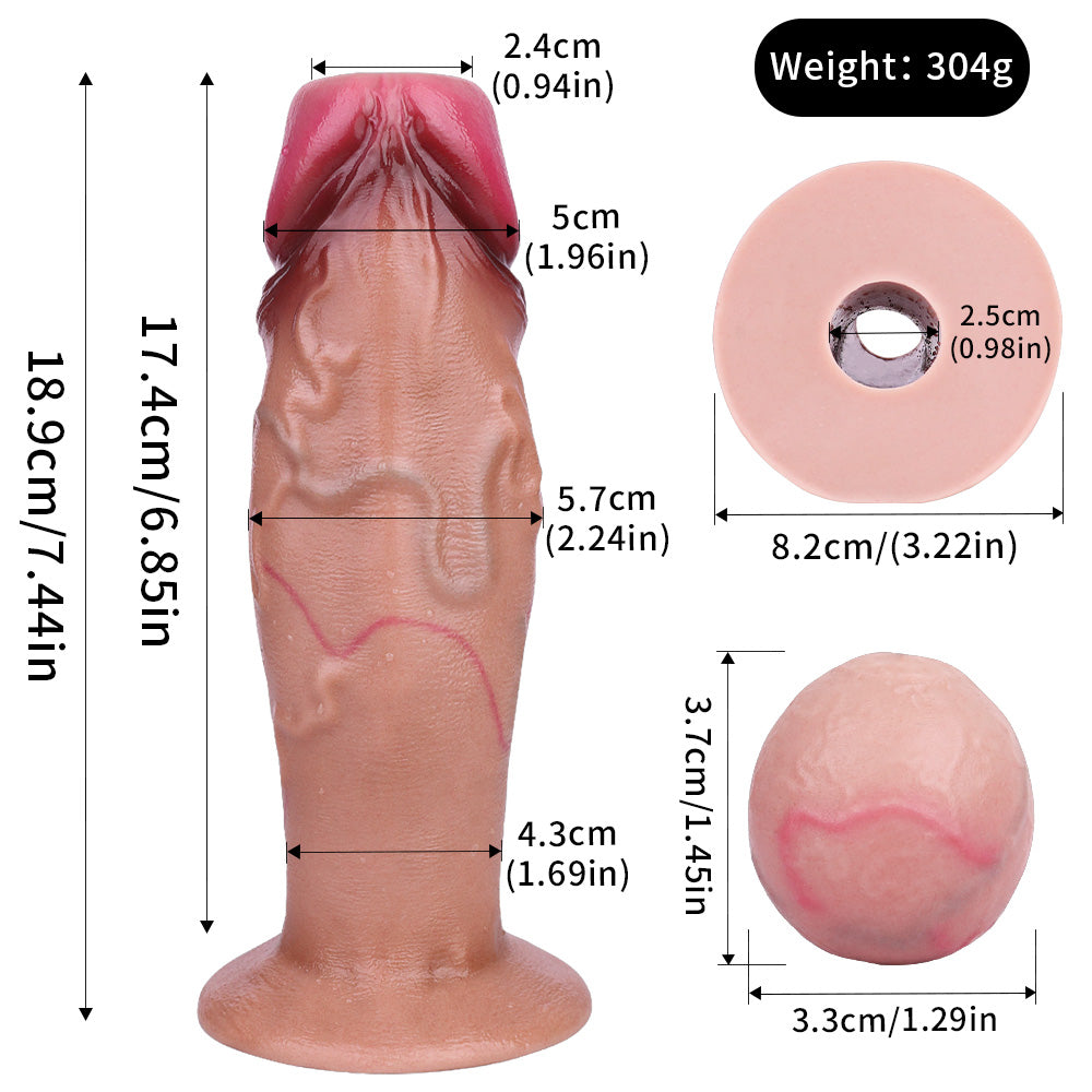 7 Inch Silicone Realistic Air Pump Ovipositor Dildo
