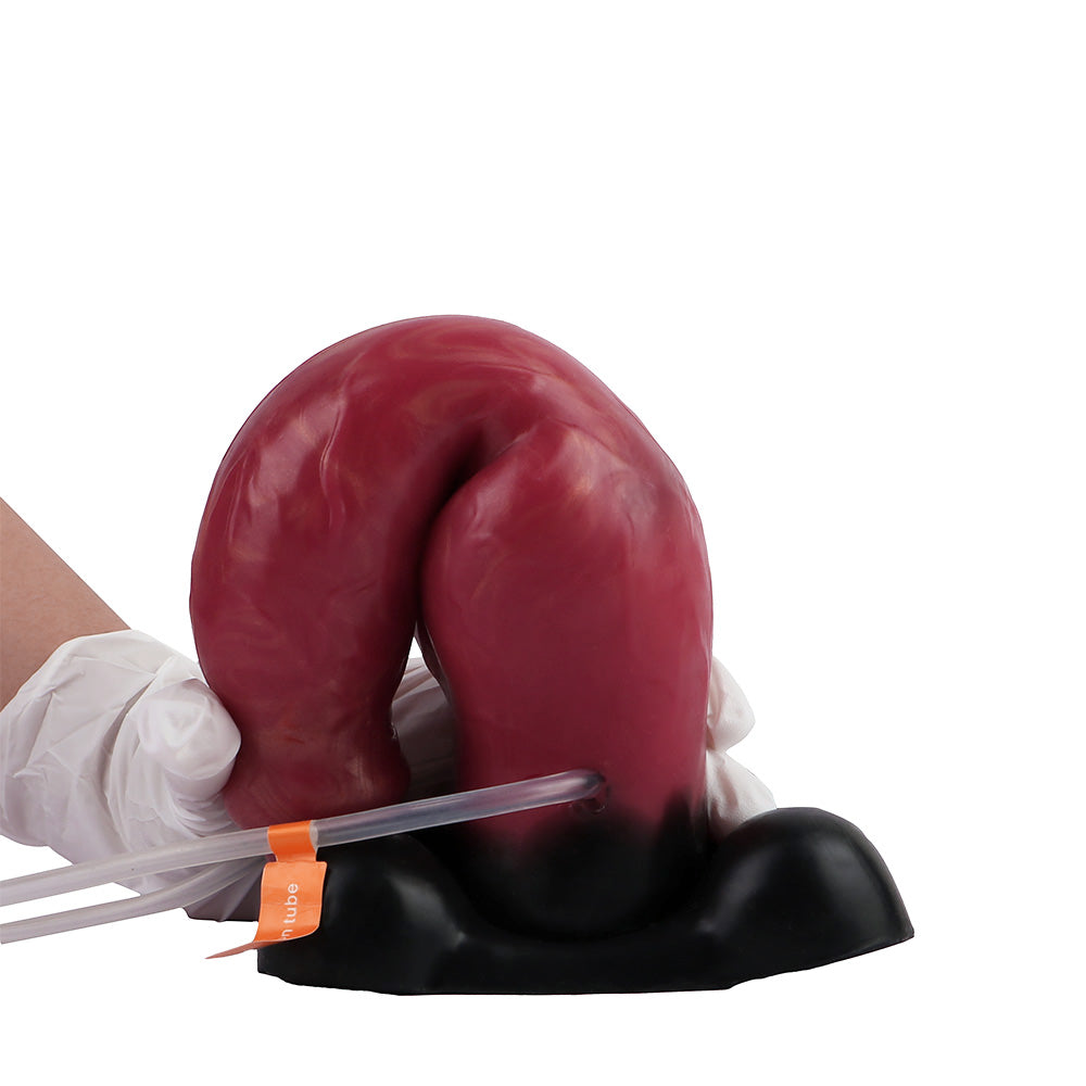 9 Inch Realistic Red Dog Ejaculating Dildo