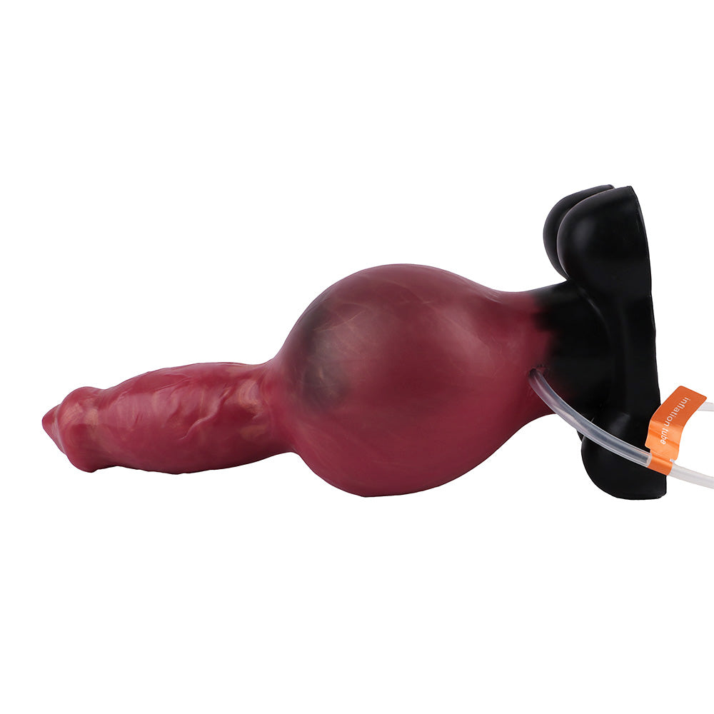 9 Inch Realistic Red Dog Ejaculating Dildo