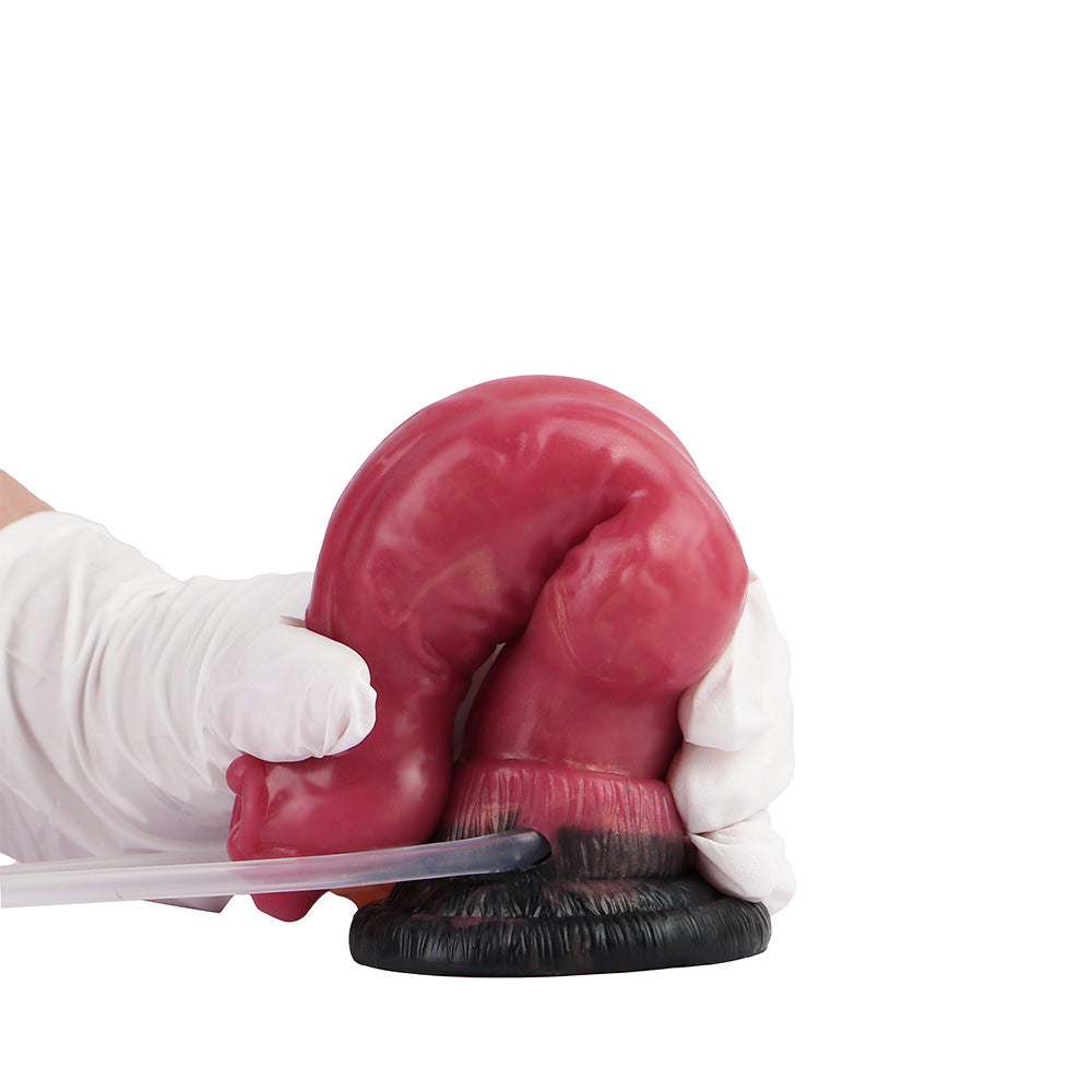 7 Inch Silicone Dog Ejaculating Inflatable Dildo