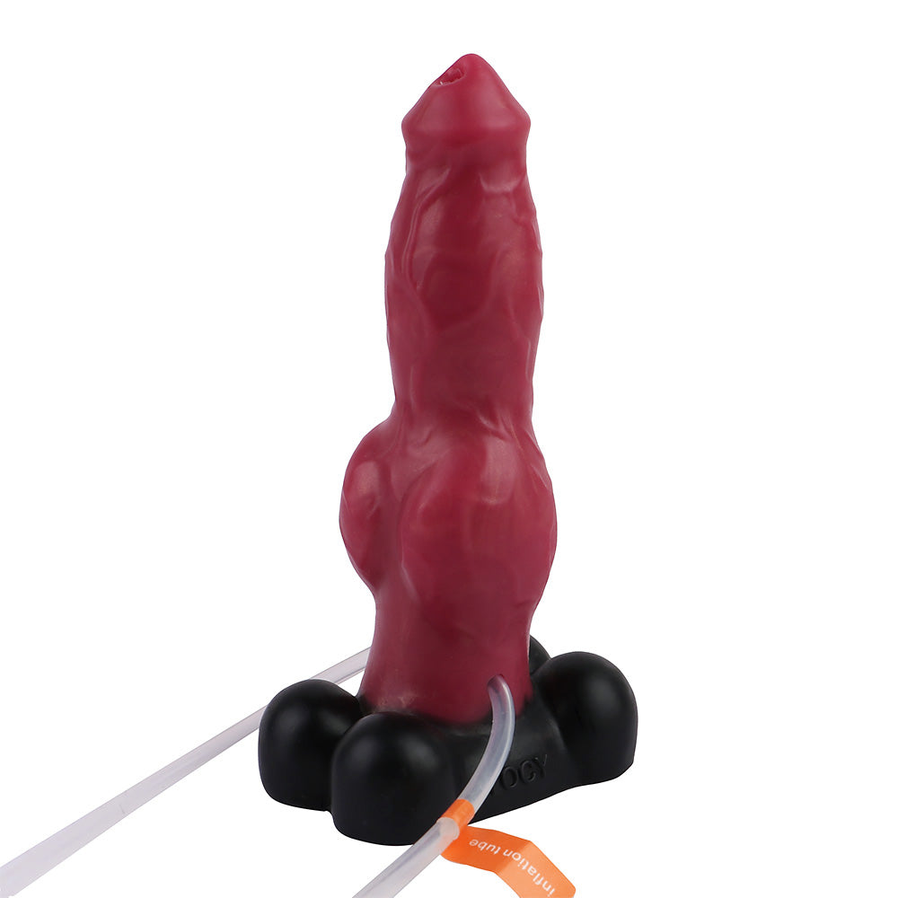 7 Inch Knot Dog Red Ejaculating Dildo