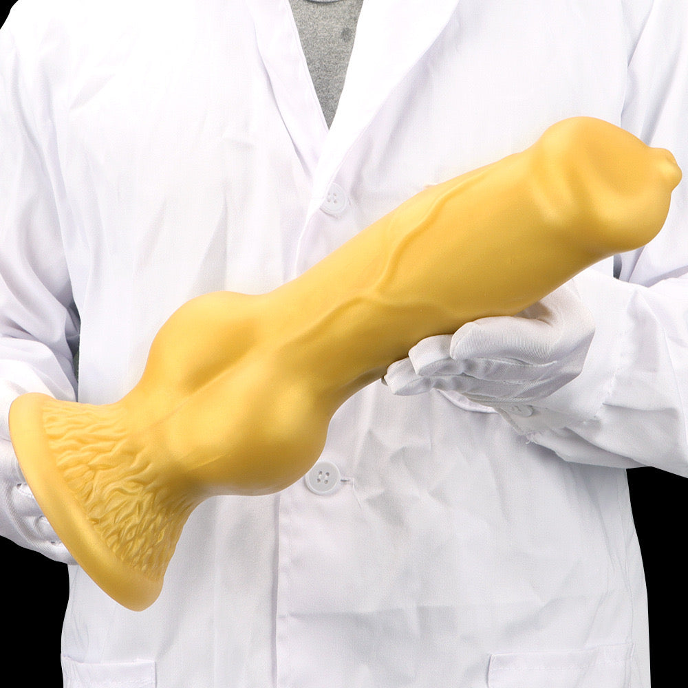 Golden Extra Large Size Dog Dildo