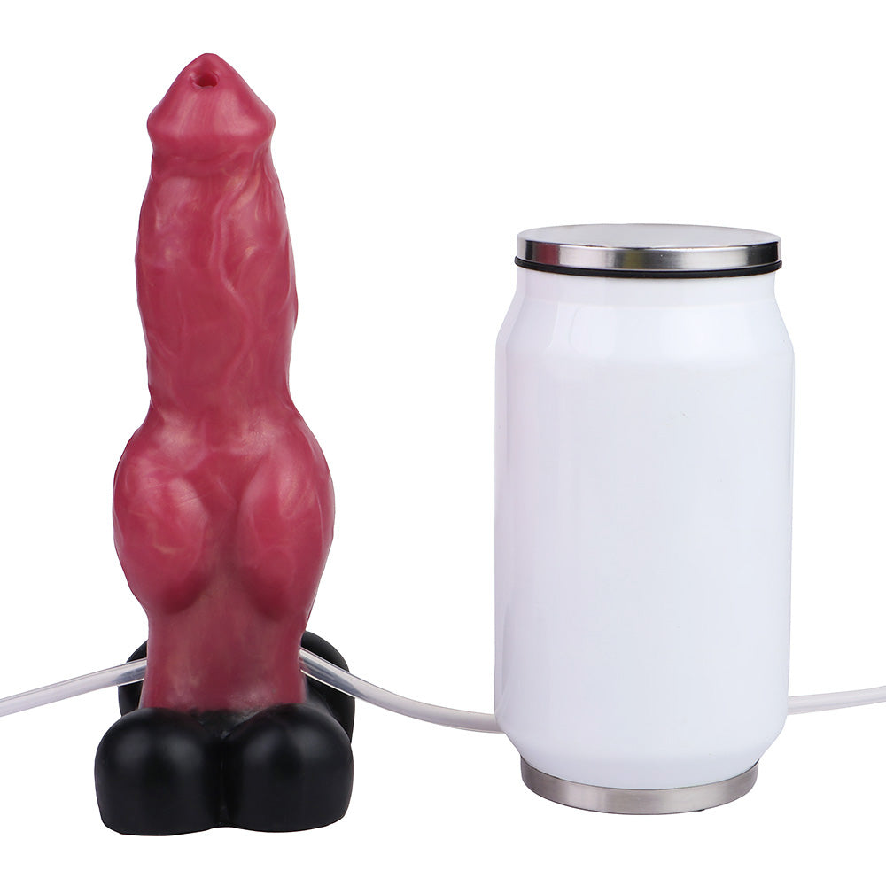 7 Inch Knot Dog Red Ejaculating Dildo