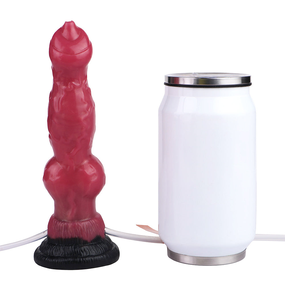 7 Inch Silicone Dog Ejaculating Inflatable Dildo
