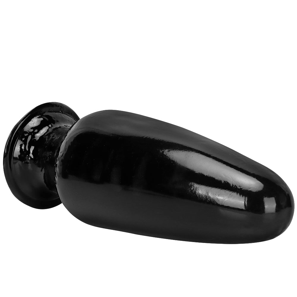 Enormous Anal Toys 12 Inch Black Conical Dildo