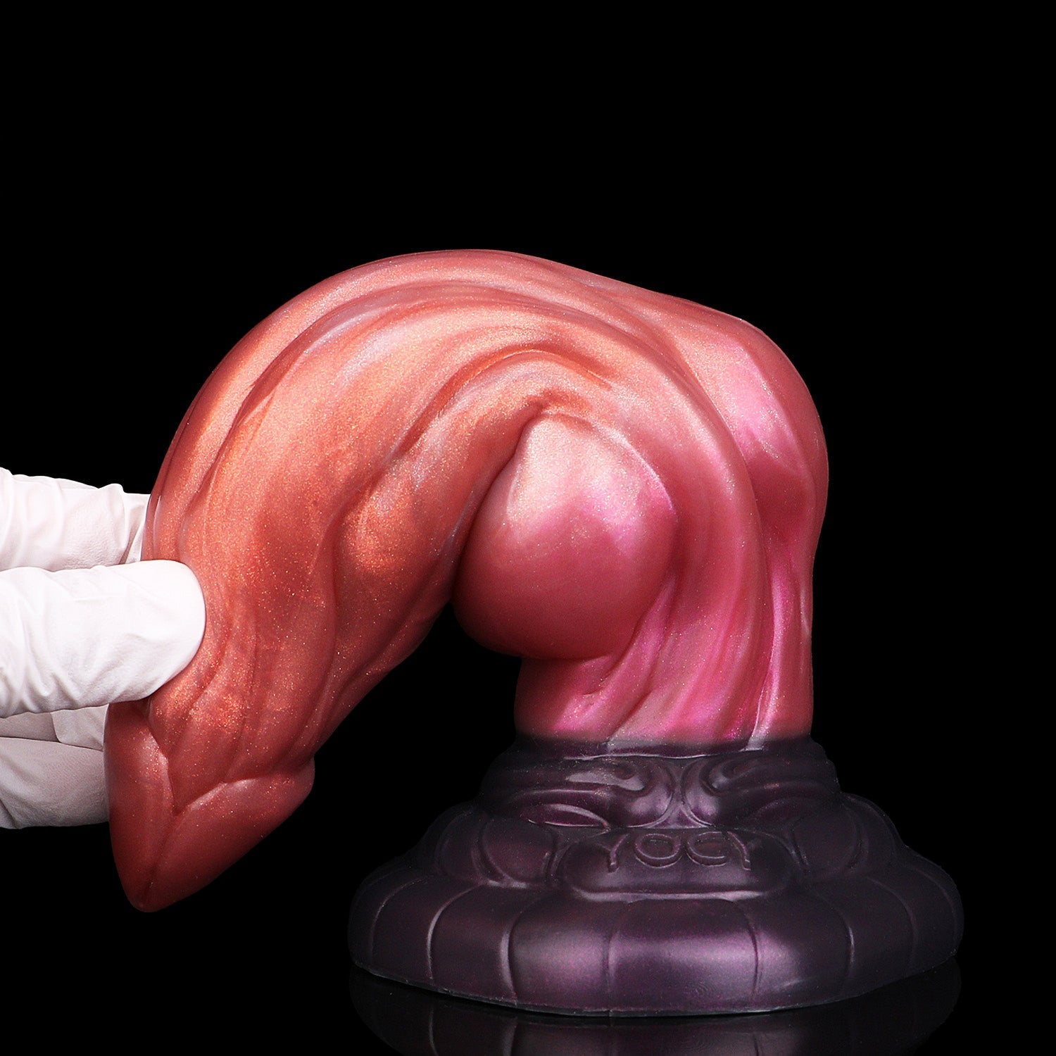 8 Inch Pointed Dog Cock Knotted Dildo