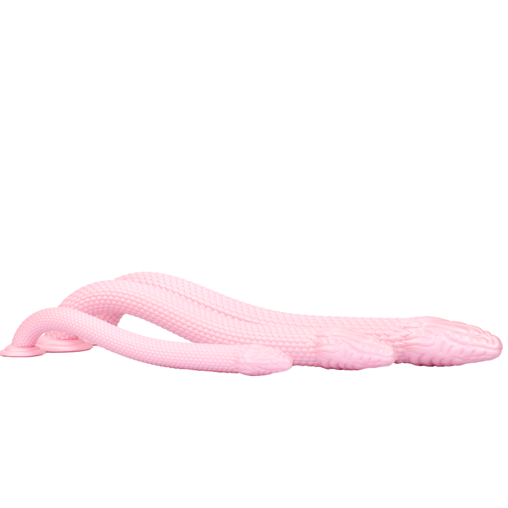 21 Inch Pink Soft Snake Fantasy Dildo