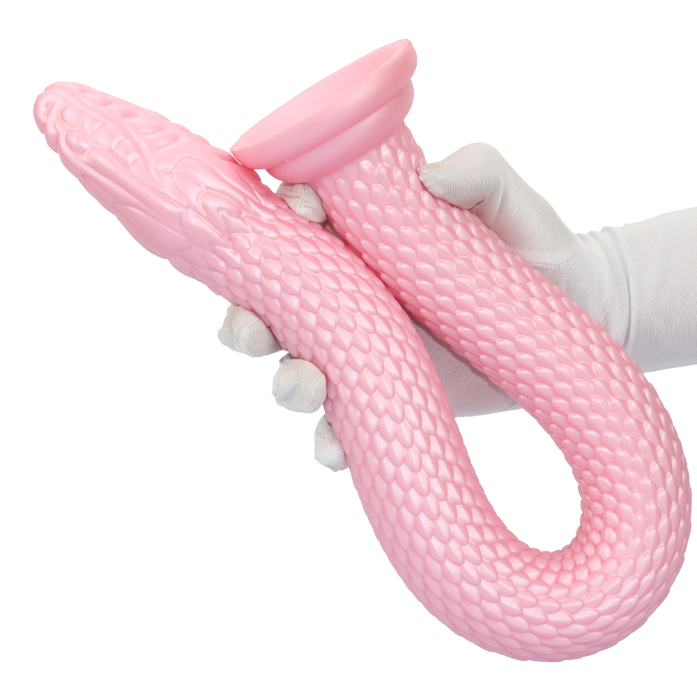 21 Inch Pink Soft Snake Fantasy Dildo