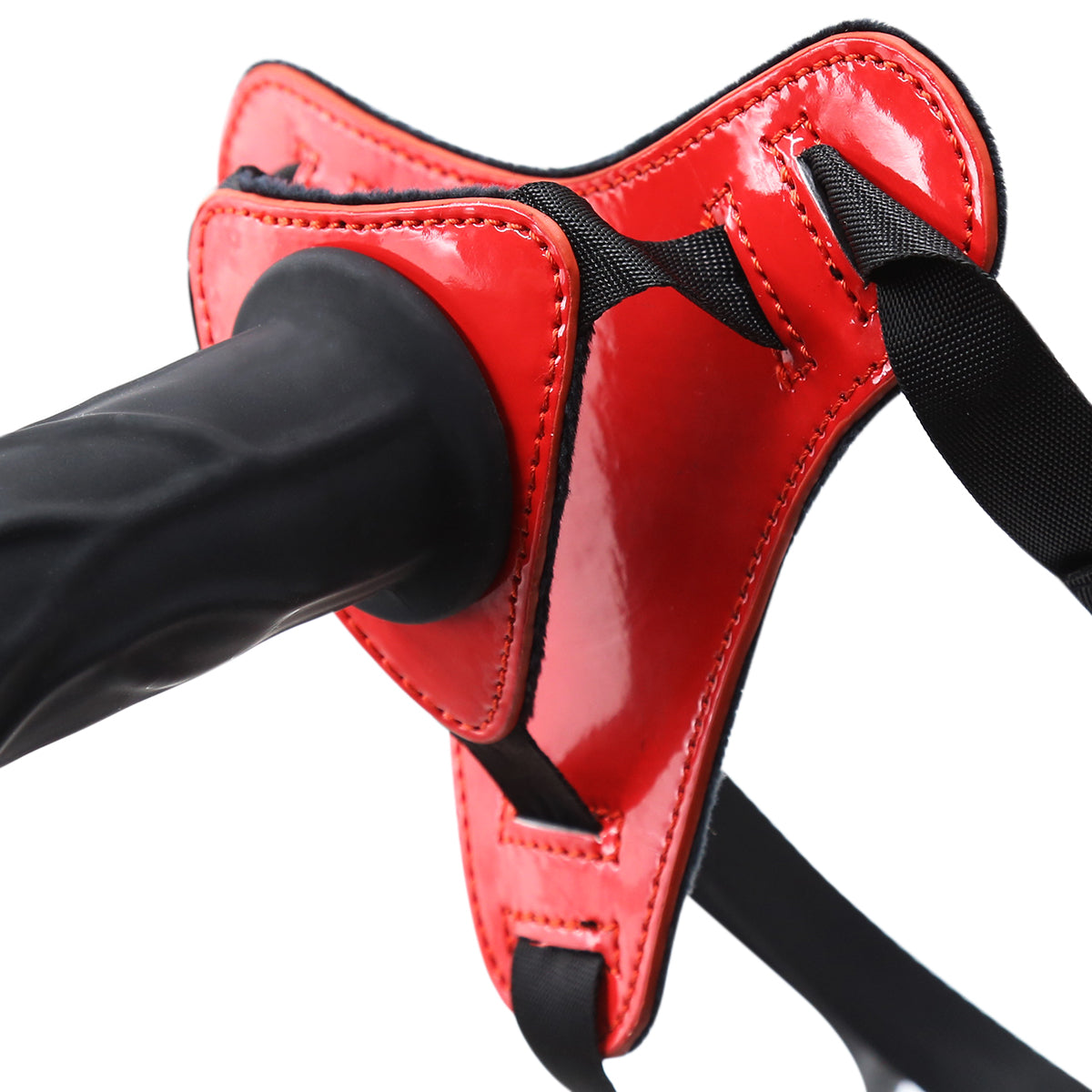 Small Strap On Dildo Removable Solid Black Cock