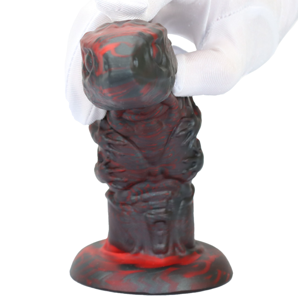 8 Inch Black Mutant Snake Monster Dildo