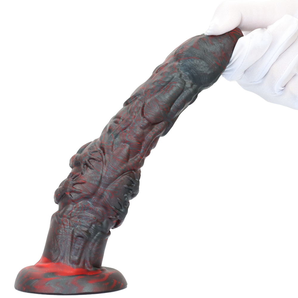 8 Inch Black Mutant Snake Monster Dildo