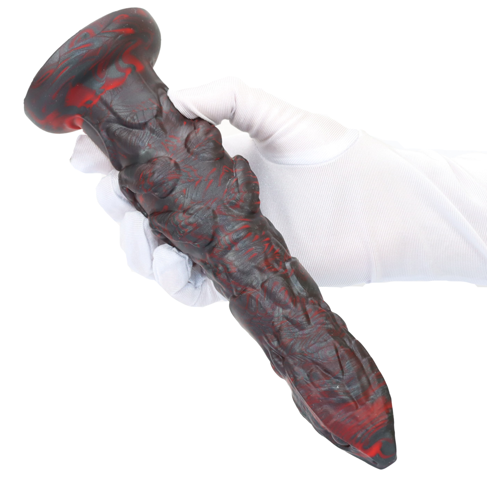 8 Inch Black Mutant Snake Monster Dildo