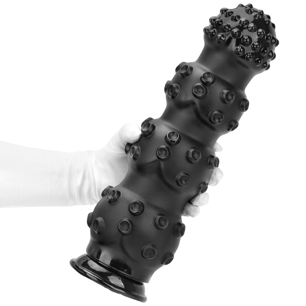 Black Beaded Monster Tentacle Knot Dildo