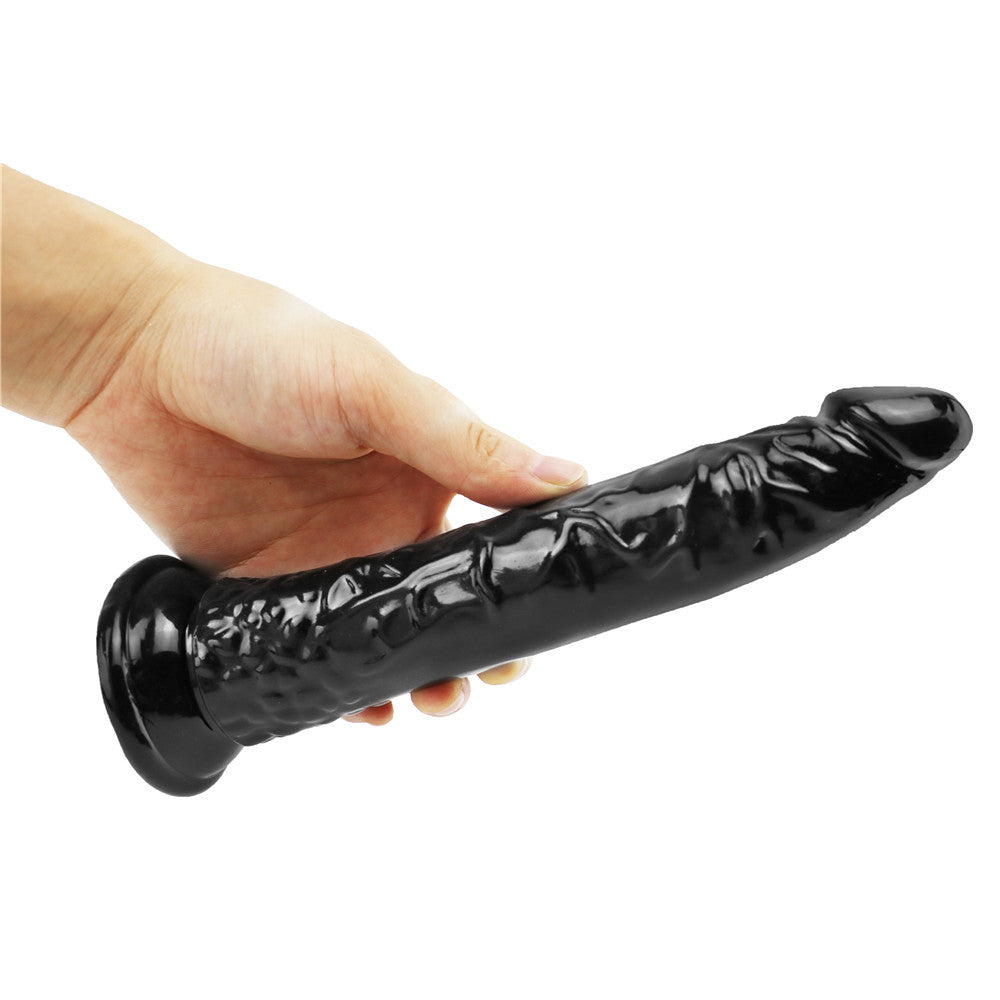 8 Inch Black Slim Realistic Anal Dildo