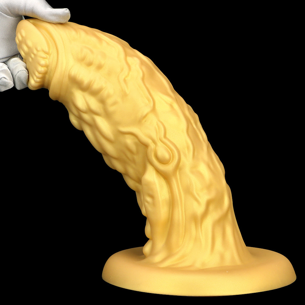 Gros Dildo Gold  13 Inch Dragon Silicone