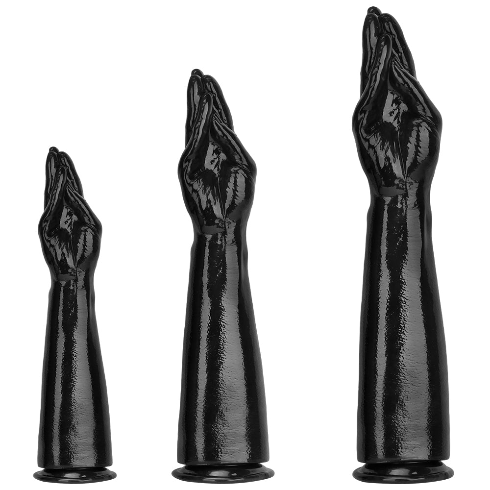 16 Inch Black Life-Sized Hand Fist Dildo
