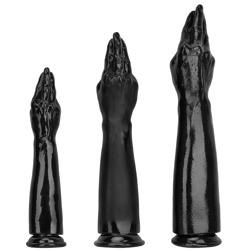 16 Inch Black Life-Sized Hand Fist Dildo