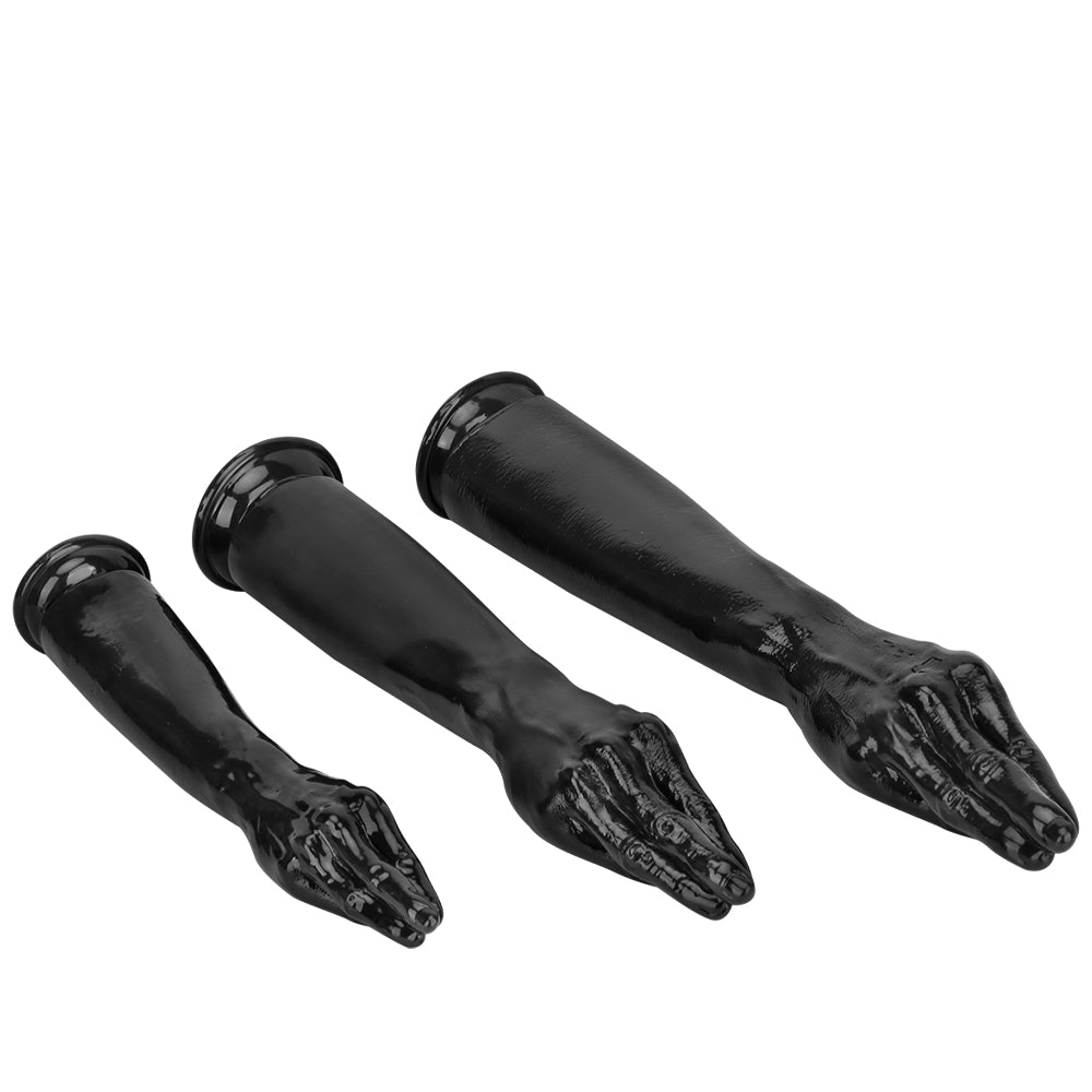 16 Inch Black Life-Sized Hand Fist Dildo