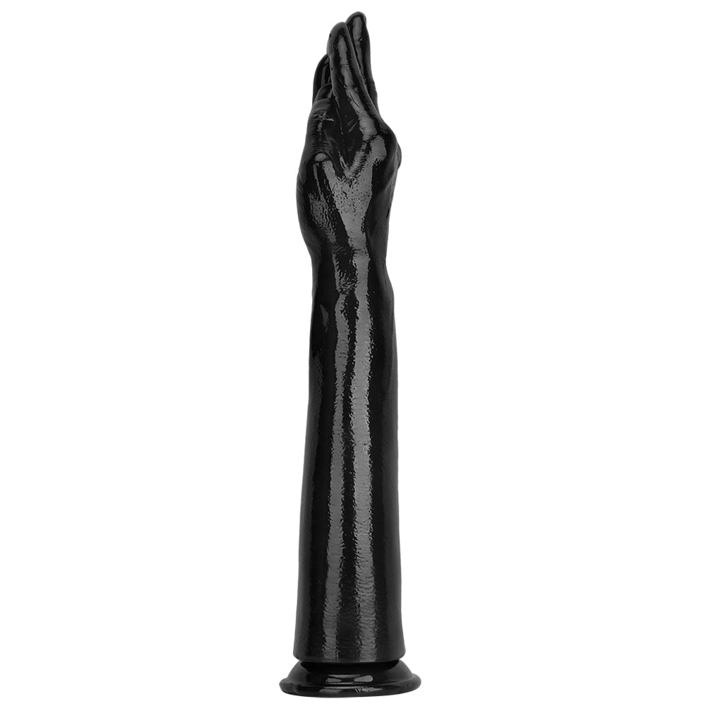 16 Inch Black Life-Sized Hand Fist Dildo
