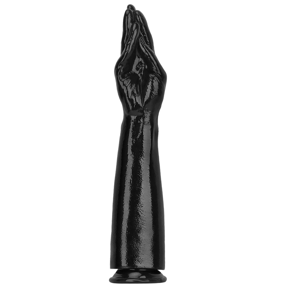 16 Inch Black Life-Sized Hand Fist Dildo