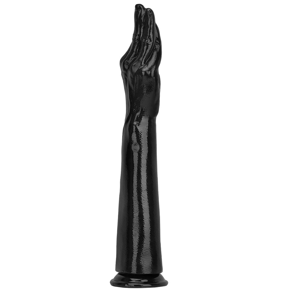 16 Inch Black Life-Sized Hand Fist Dildo