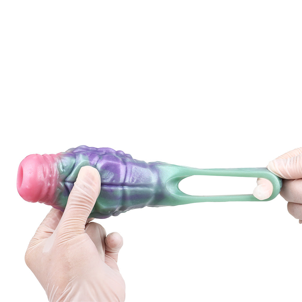 5 Inch Monster Texture Opening Penis Sleeve