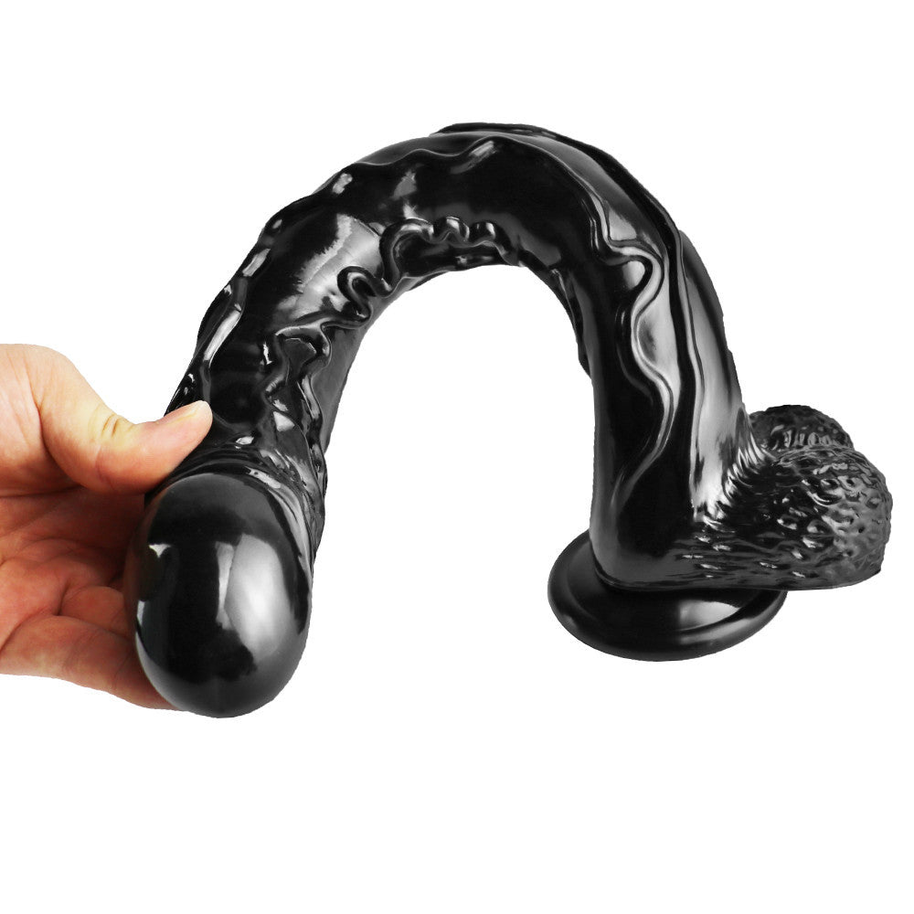 Black Mamba Dildo Realistic Extra Long 16 Inch