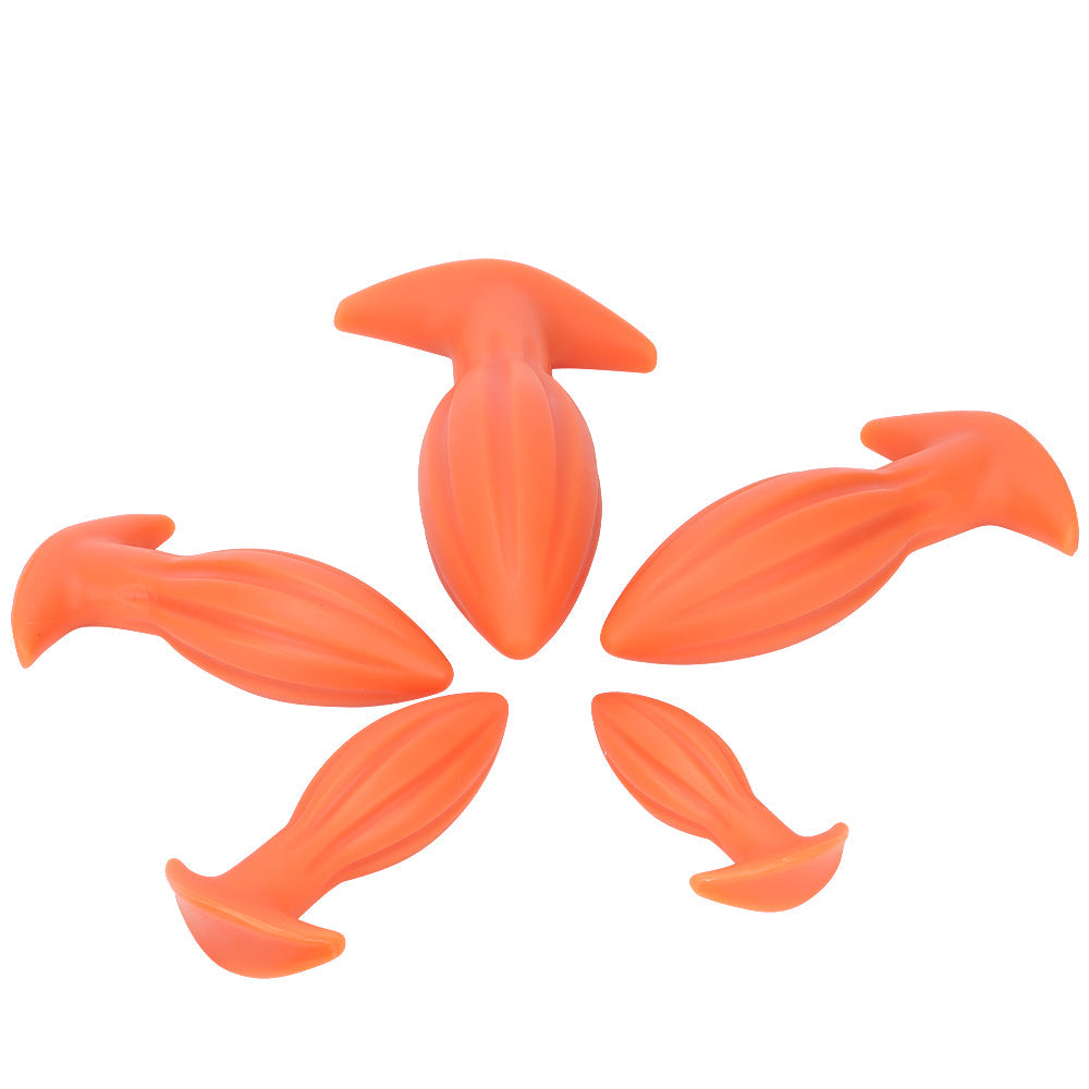 Elliptical Conical Silicone Giant Butt Plug Kit