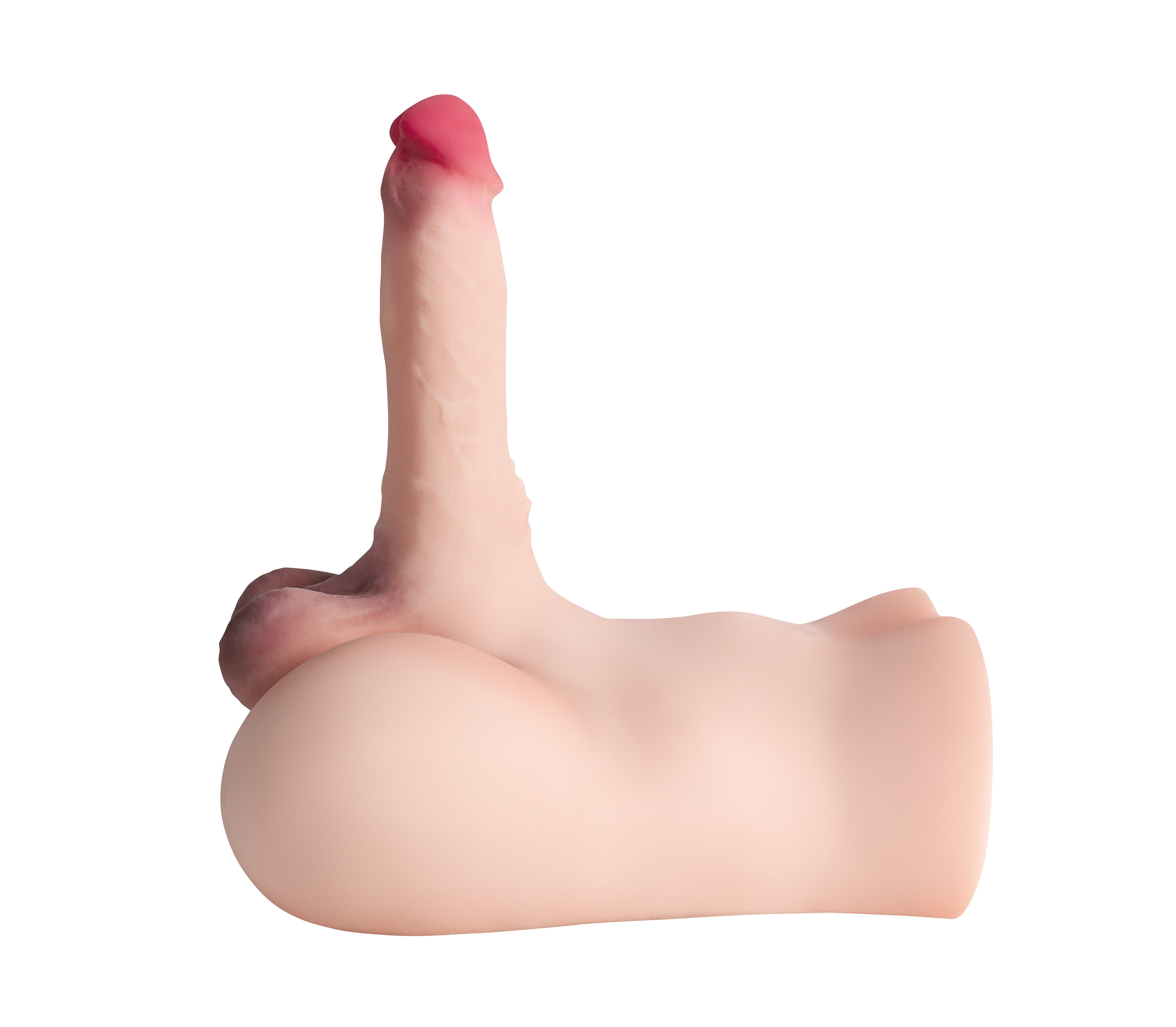 Realistic Testicles Male Sex Doll 7 Inch Dildo Torso