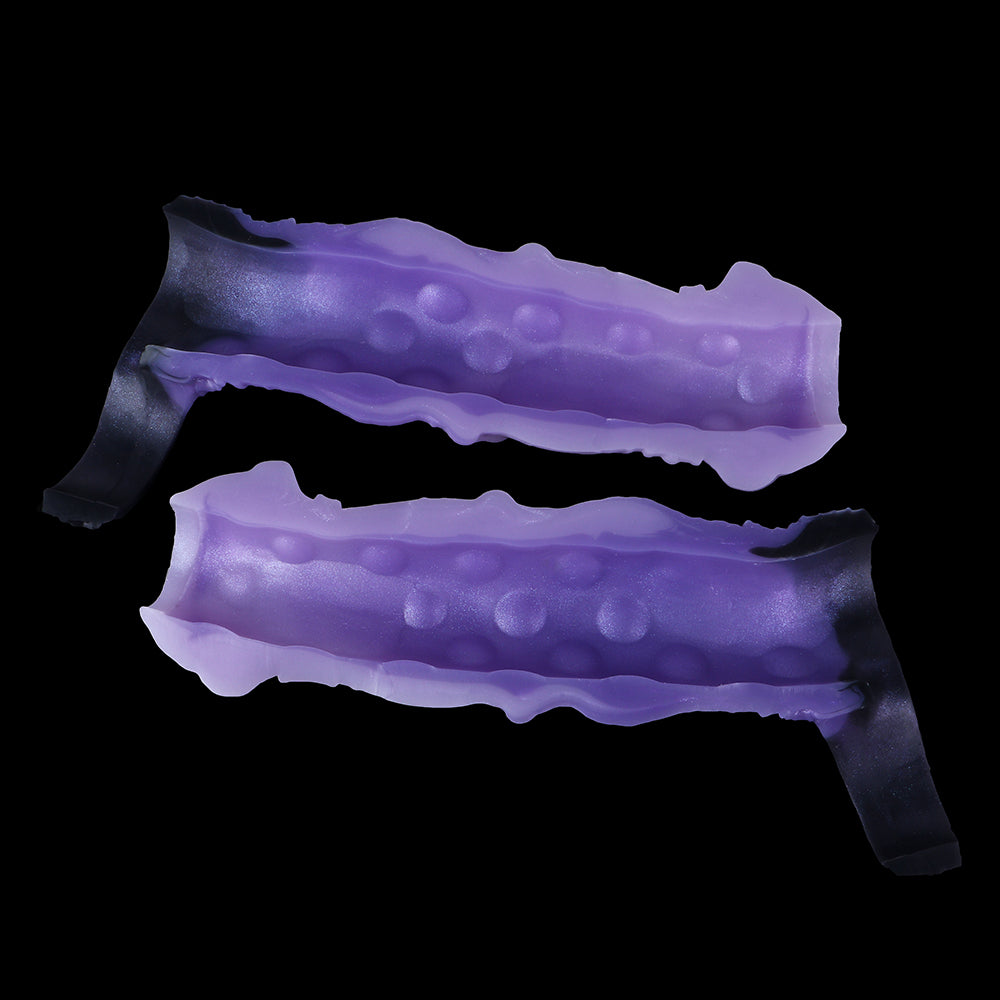 7 Inch Purple Huge Knot Horse Cock Sleeve