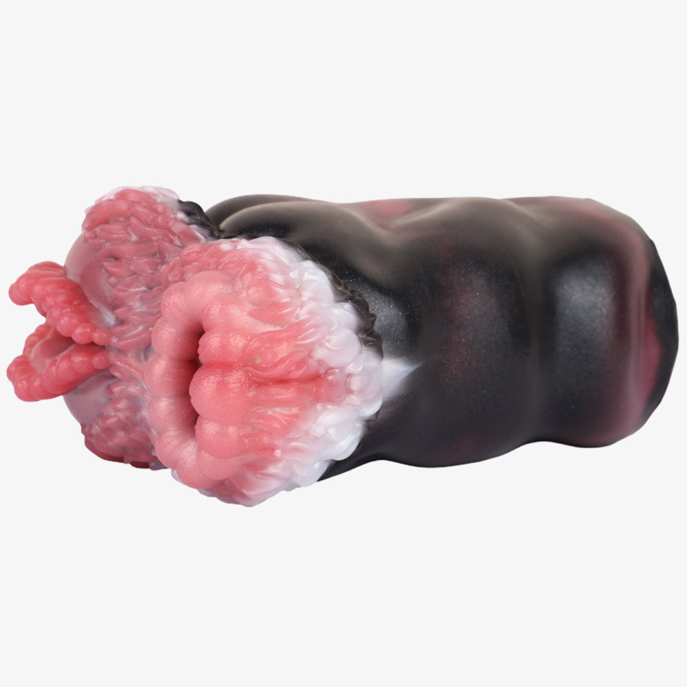 Double Channel Fluffy Silicone Fantasy Pocket Pussy