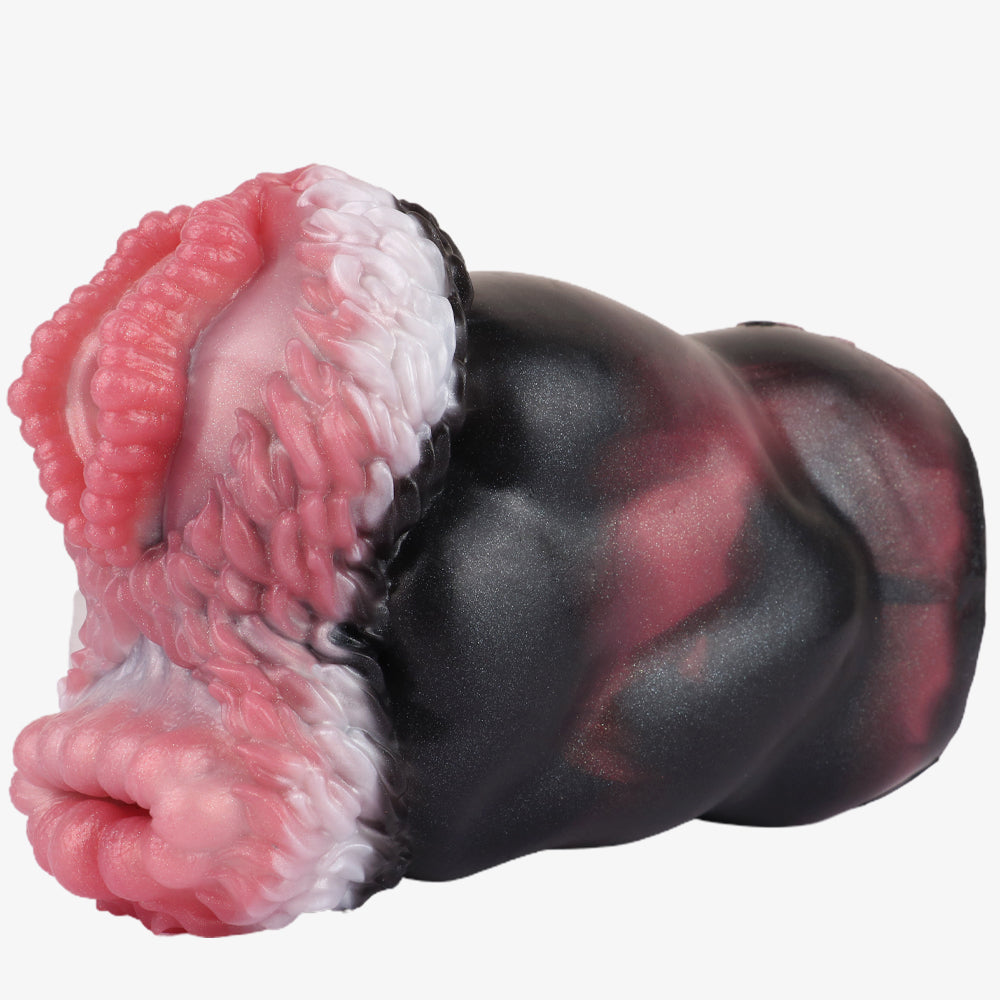Double Channel Fluffy Silicone Fantasy Pocket Pussy