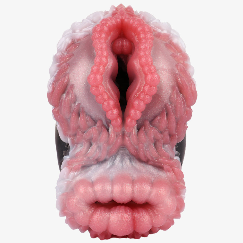 Double Channel Fluffy Silicone Fantasy Pocket Pussy