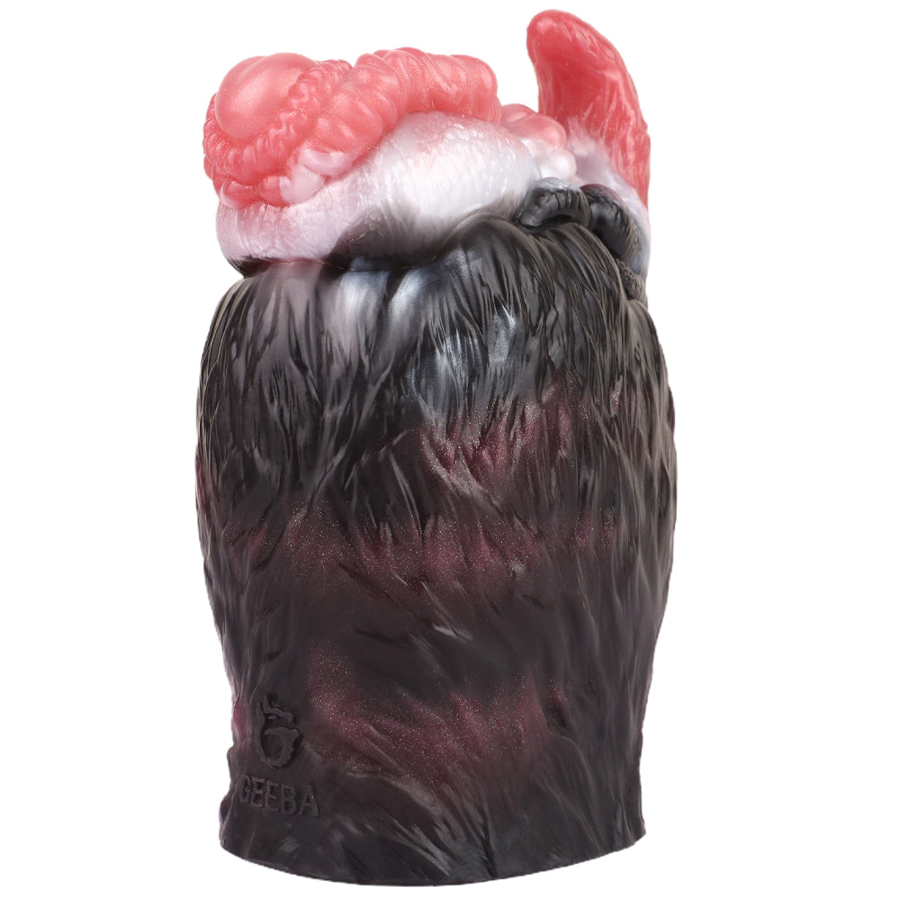 Double Channel Silicone Black Wolf Pocket Pussy