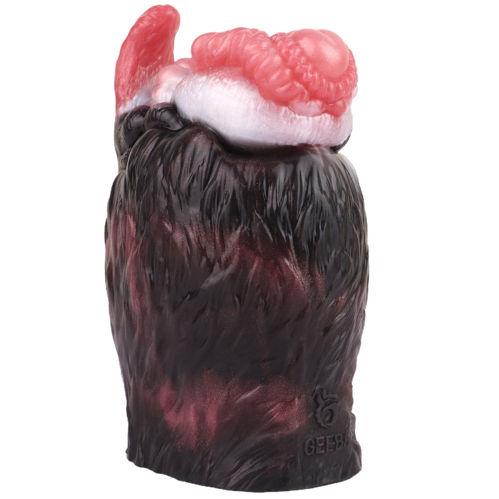 Double Channel Silicone Black Wolf Pocket Pussy