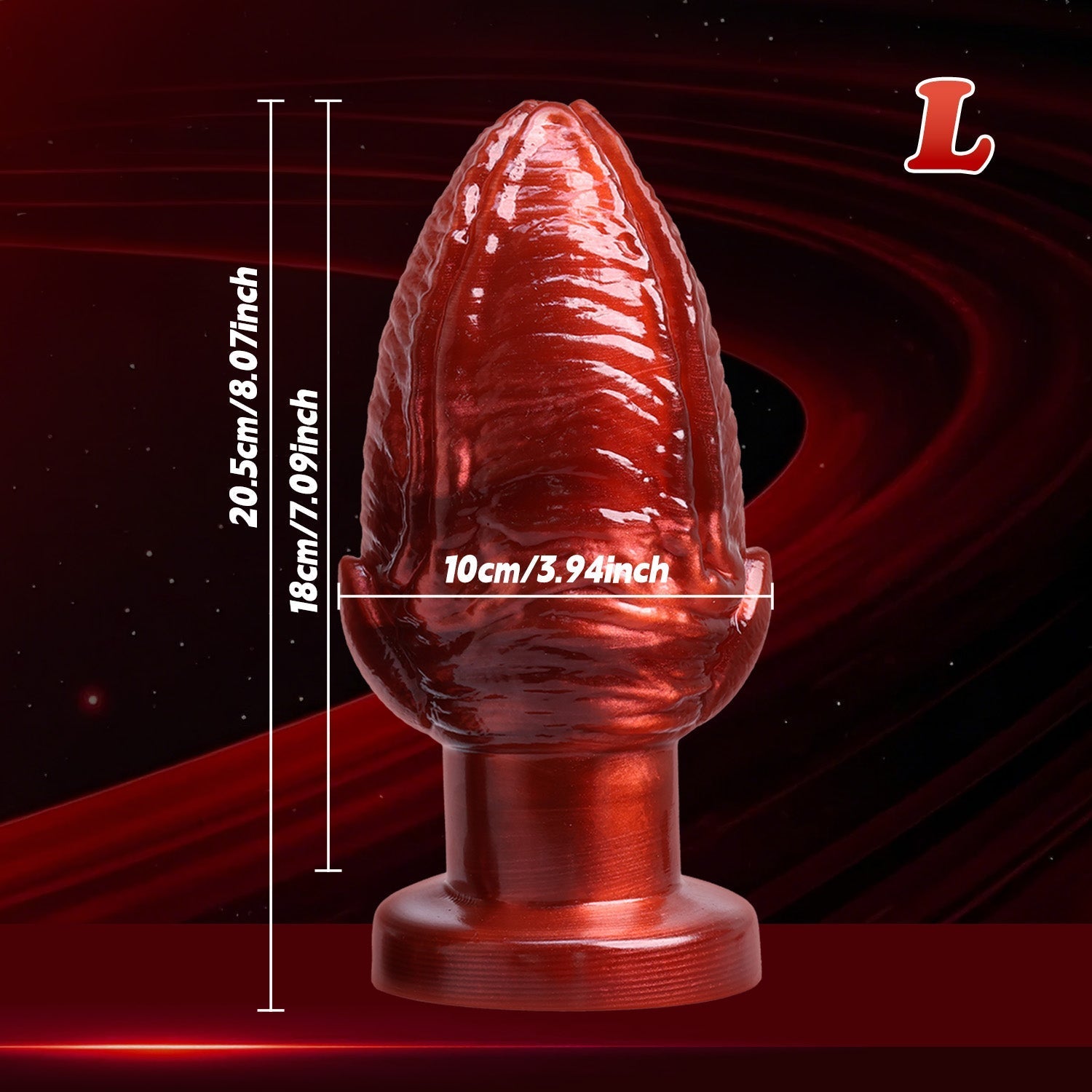 Big Anal Plug Red Fantasy Monster Butt Plug