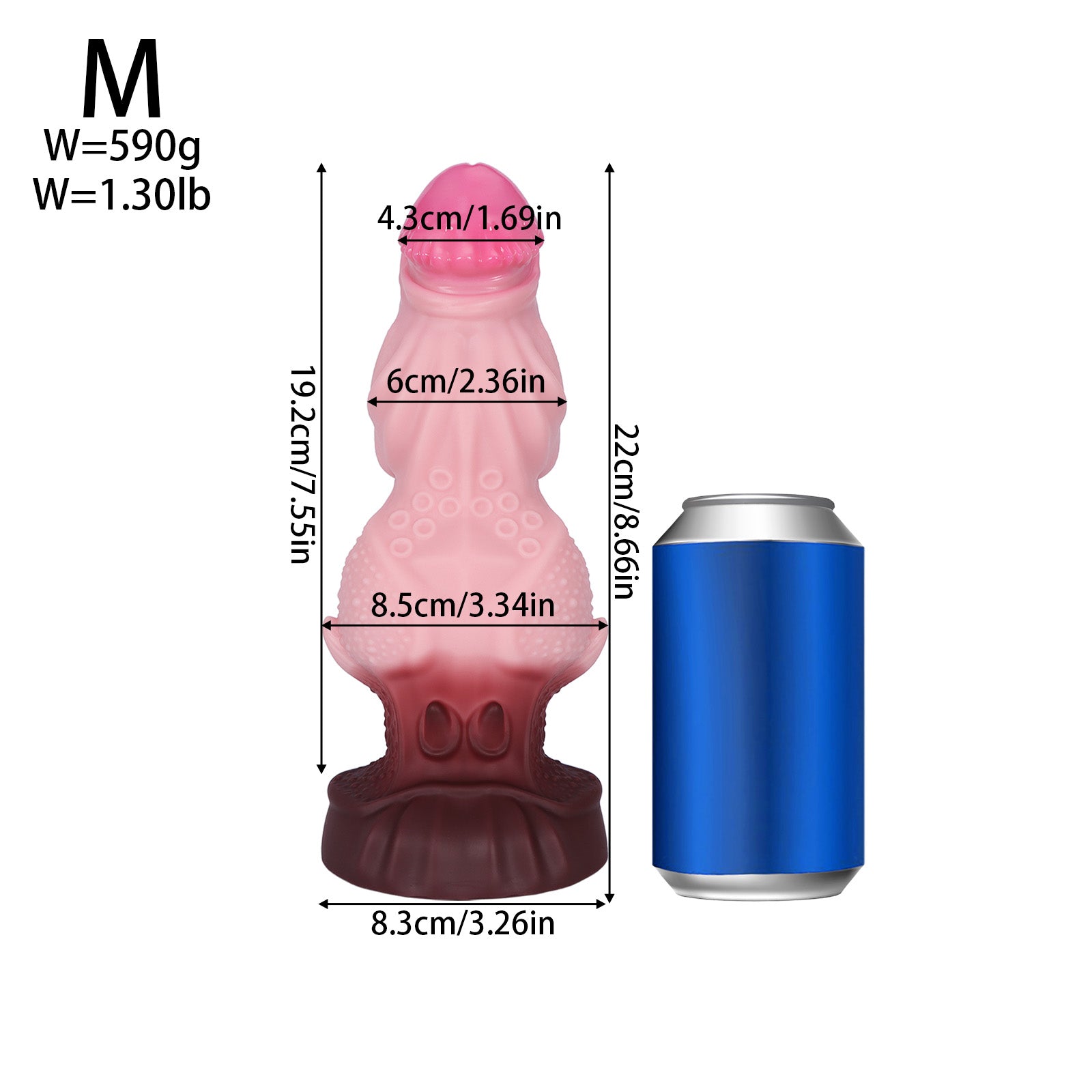 Biggest Anal Toy Pink Monster Knot Dildo
