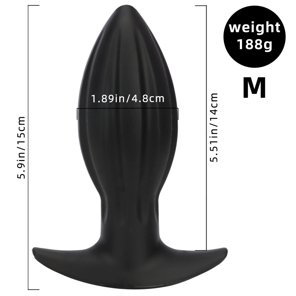 Elliptical Conical Silicone Giant Butt Plug Kit