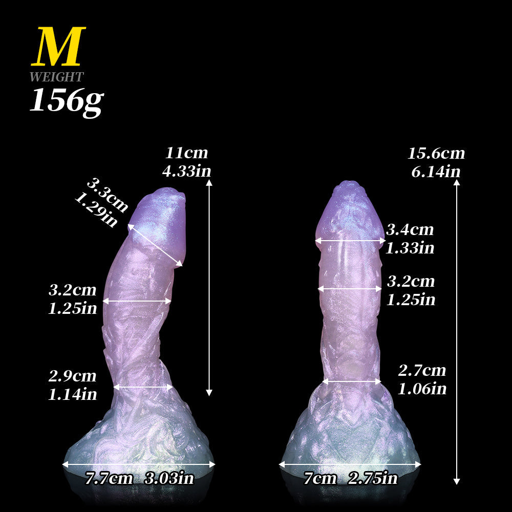 8 Inch Silicone Fantasy Curved Dildo