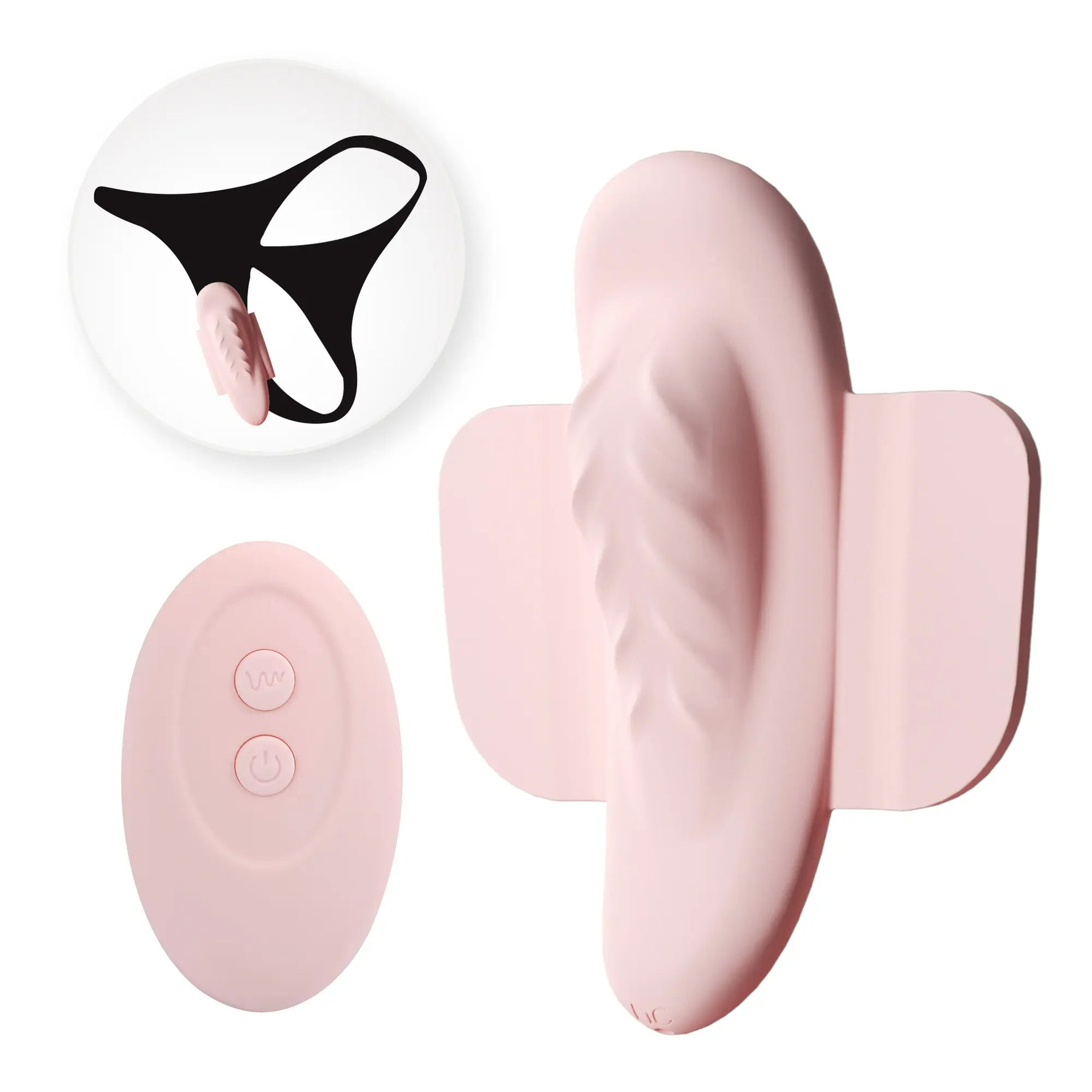 Cute Pink Butterfly Vibrating Panties