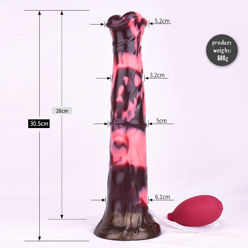 Extra Long Squirting Horse 12 Inch Dildo