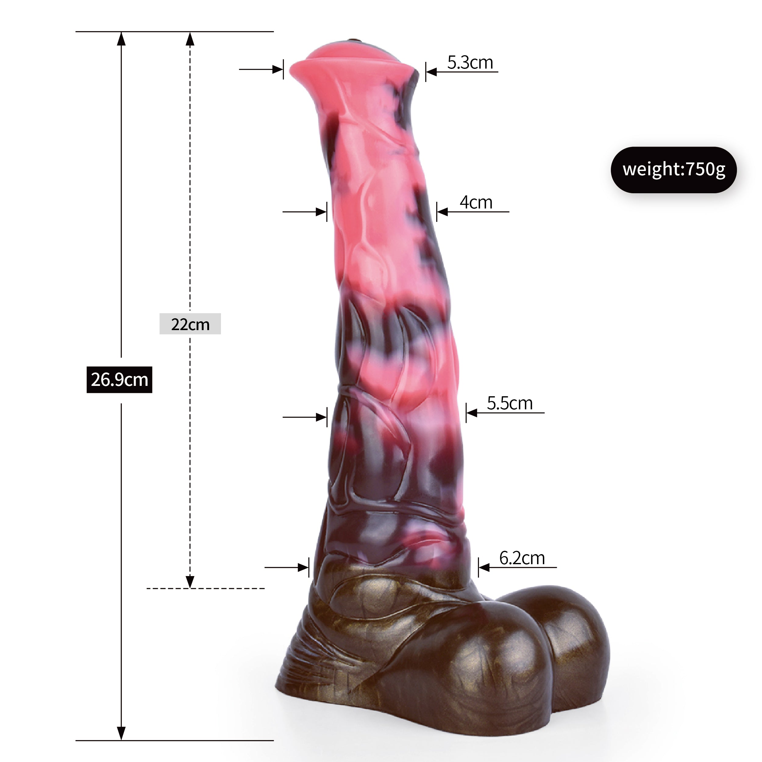 10 Inch Soft Silicone Fantasy Horse Dildo