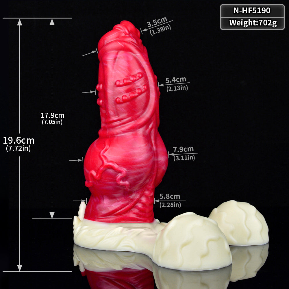 7 Inch Big Knot Bump Dog Dildo