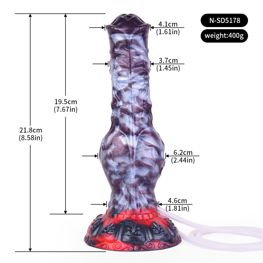 8 Inch Animal Knot Horse Ejaculating Dildo