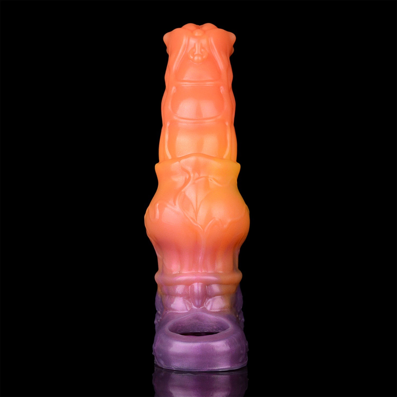 6 Inch Orange Knot Horse Cock Sleeve