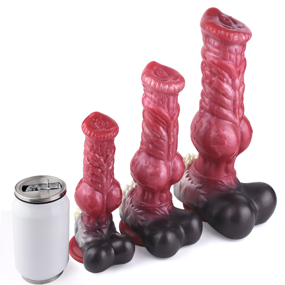 Pink Furry Werewolf Knot Monster Dildo