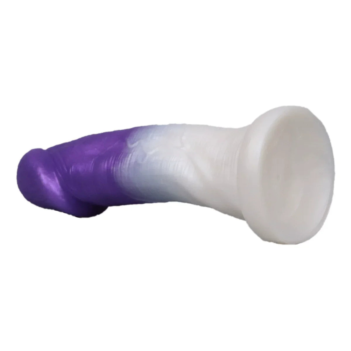 Brown Mushroom Head Silicone 7 Inch Dildo